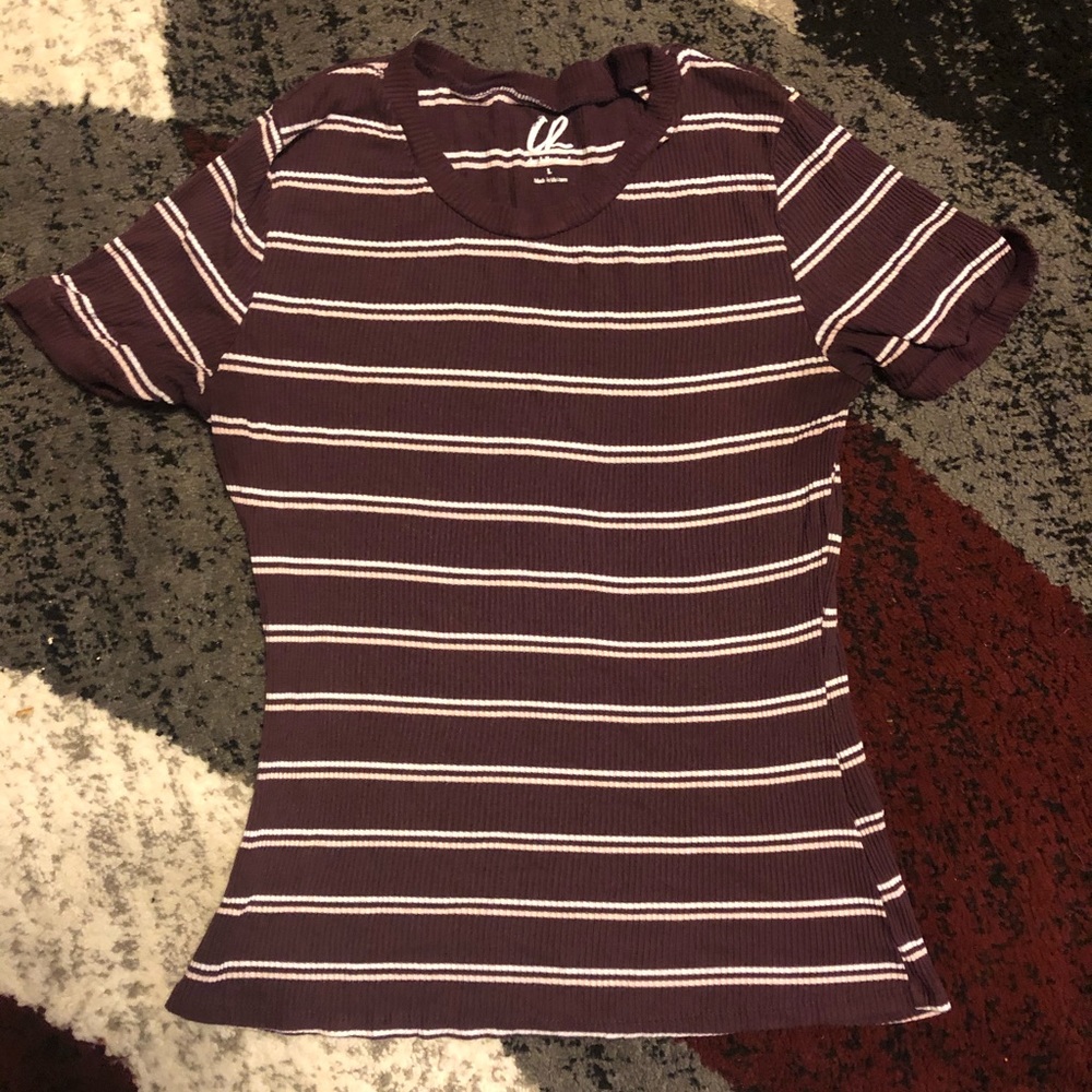Basic Stripe Tee.